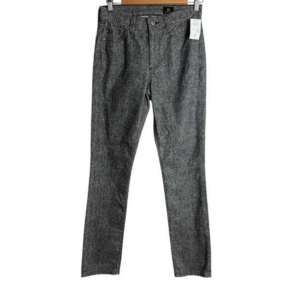 AG Adriano Goldschmied Herringbone Print Pants Womens Size 26 Skinny NWT Casual